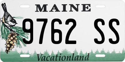 ME license plate 9762SS