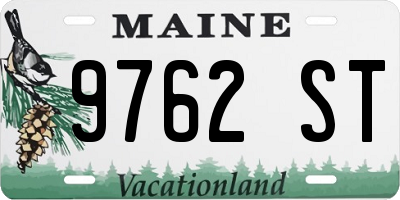 ME license plate 9762ST