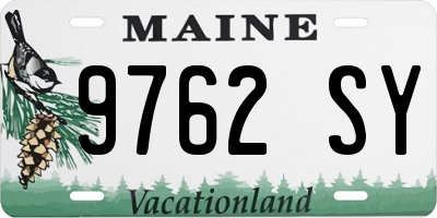 ME license plate 9762SY