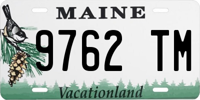 ME license plate 9762TM