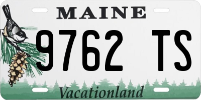 ME license plate 9762TS