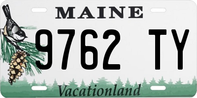 ME license plate 9762TY