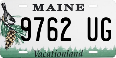 ME license plate 9762UG