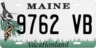 ME license plate 9762VB