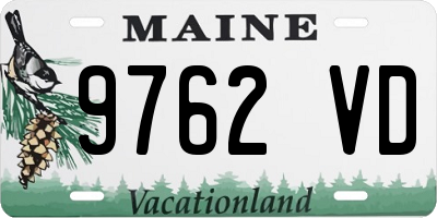 ME license plate 9762VD