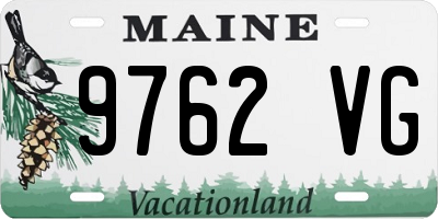 ME license plate 9762VG