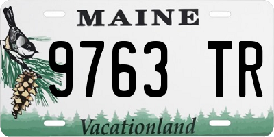 ME license plate 9763TR