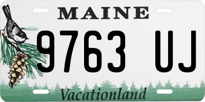 ME license plate 9763UJ