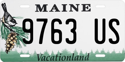 ME license plate 9763US