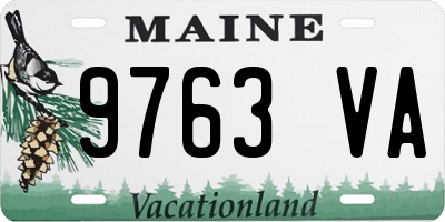 ME license plate 9763VA