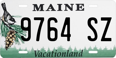 ME license plate 9764SZ