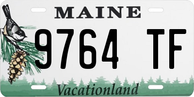 ME license plate 9764TF