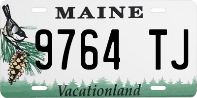 ME license plate 9764TJ