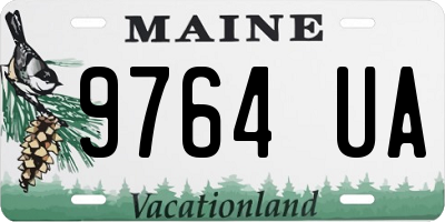 ME license plate 9764UA