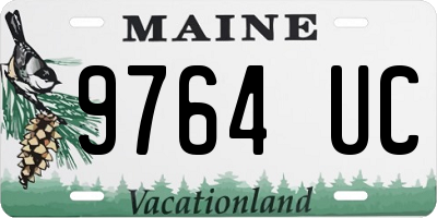 ME license plate 9764UC