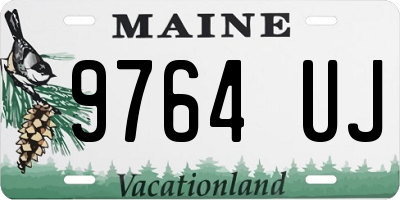 ME license plate 9764UJ
