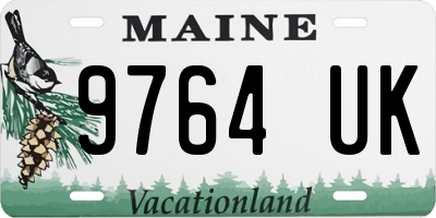 ME license plate 9764UK