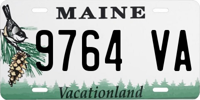 ME license plate 9764VA