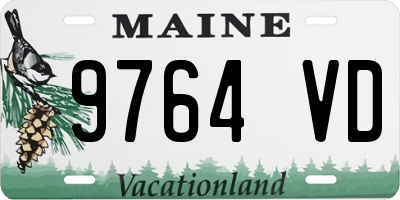 ME license plate 9764VD