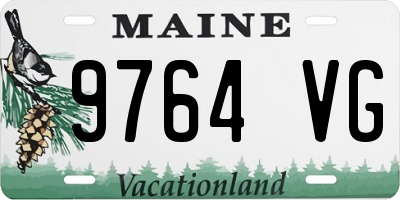ME license plate 9764VG