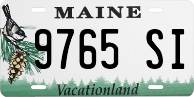 ME license plate 9765SI