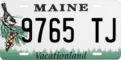 ME license plate 9765TJ