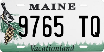 ME license plate 9765TQ