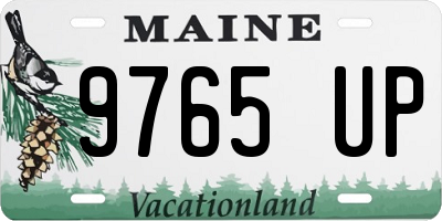 ME license plate 9765UP