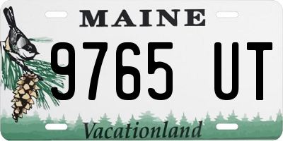 ME license plate 9765UT