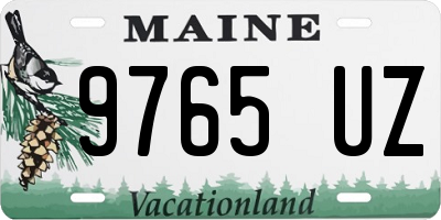 ME license plate 9765UZ
