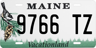 ME license plate 9766TZ