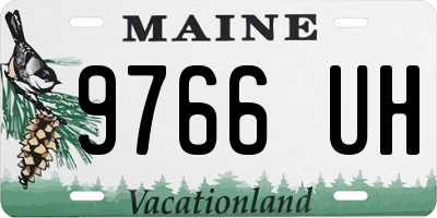 ME license plate 9766UH