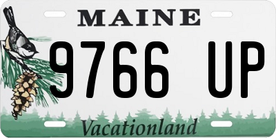 ME license plate 9766UP