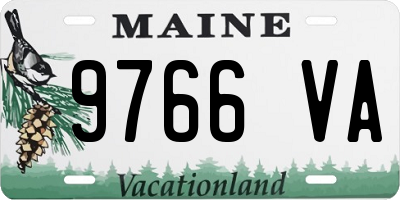 ME license plate 9766VA