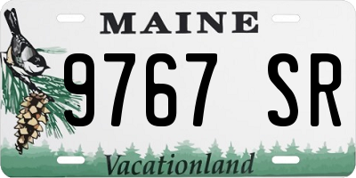 ME license plate 9767SR