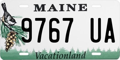 ME license plate 9767UA