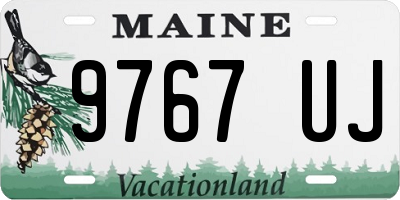 ME license plate 9767UJ