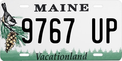 ME license plate 9767UP