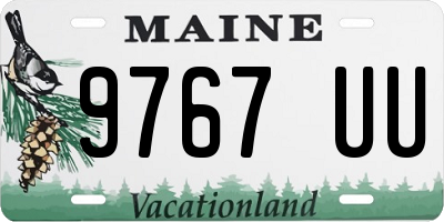 ME license plate 9767UU