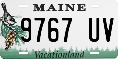 ME license plate 9767UV