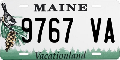 ME license plate 9767VA
