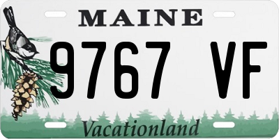 ME license plate 9767VF