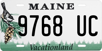 ME license plate 9768UC