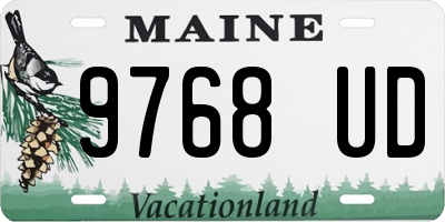 ME license plate 9768UD
