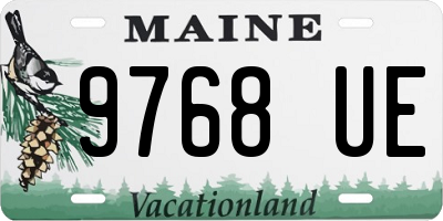 ME license plate 9768UE