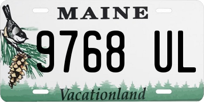 ME license plate 9768UL