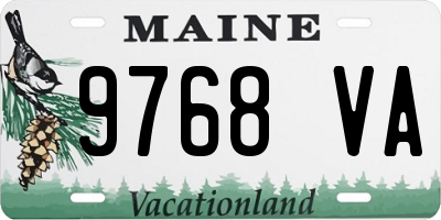 ME license plate 9768VA