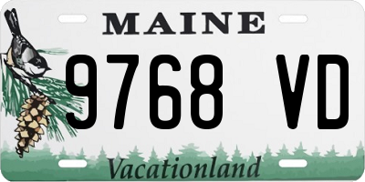 ME license plate 9768VD