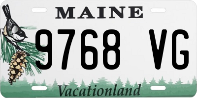 ME license plate 9768VG