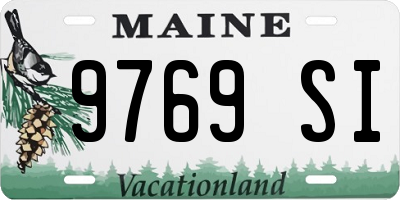 ME license plate 9769SI